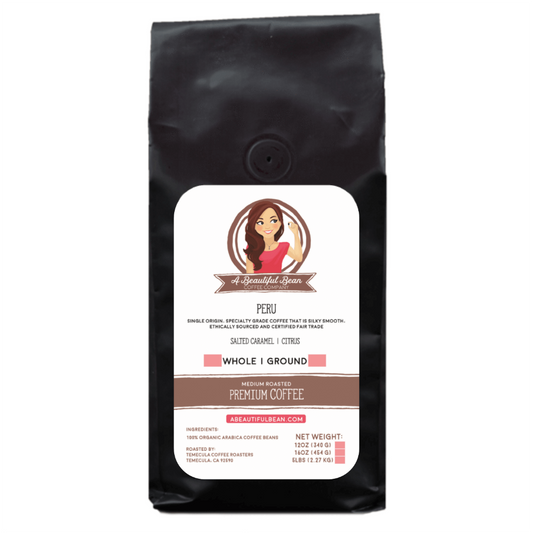 Peru Single Origin Organic Coffee, Subscription Coffee, Peruvian Coffee Beans, Arabica Coffee