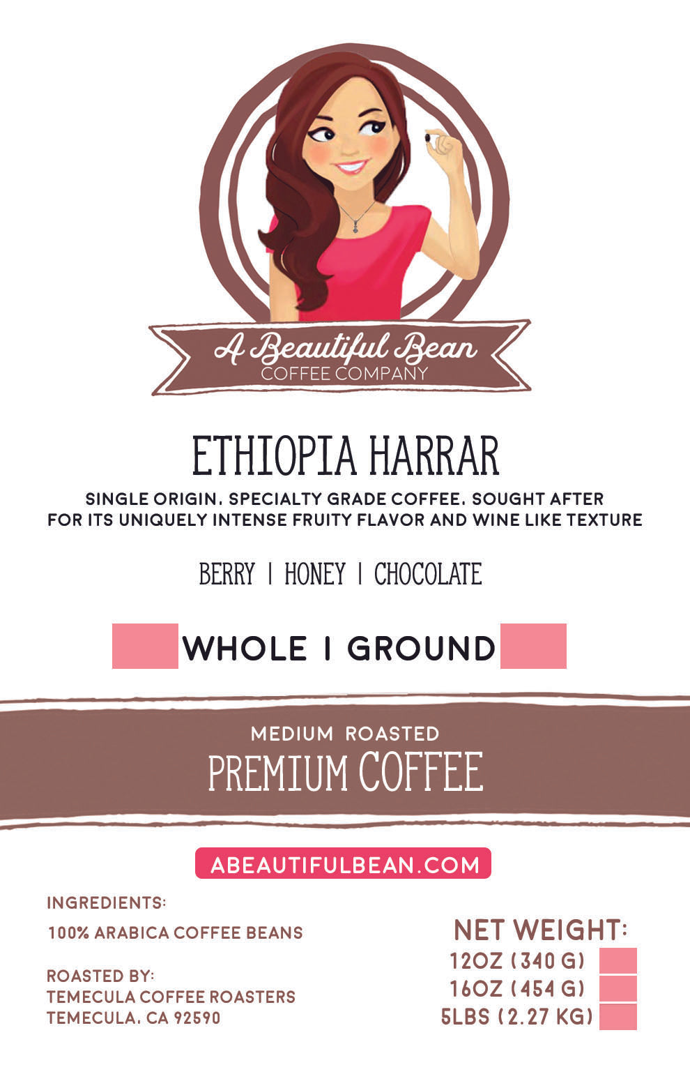Ethiopian Harrar Coffee Beans, Natural Process Coffee, Subscription Coffee, Arabica Coffee