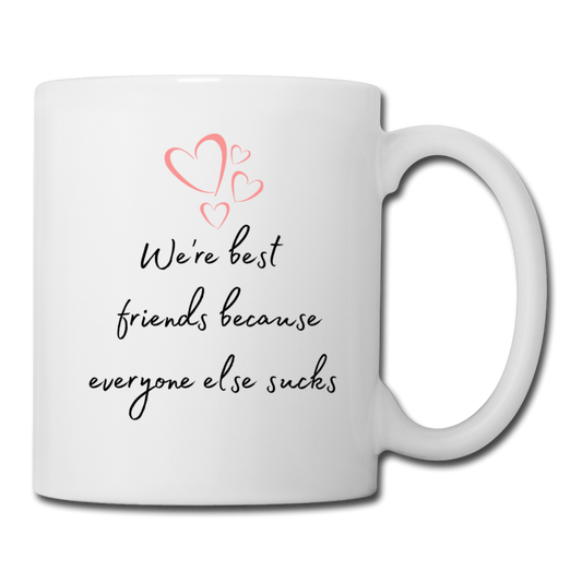 Best Friend Coffee Mug - white